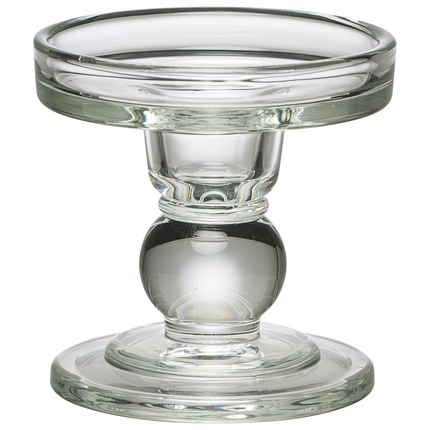 Glass Pillar Candle Holder 8.5cm