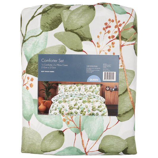 Greenery Leaf Comforter QB