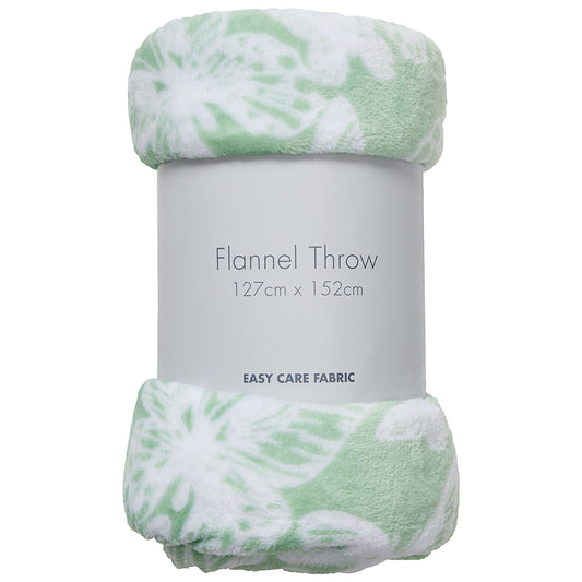 Print Flannel Throw Butterfly/Bee 127x152cm