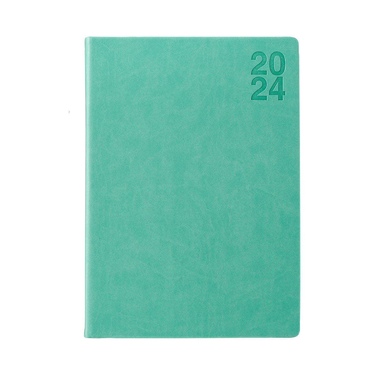 Day View PU Diary 2024 A4 Green