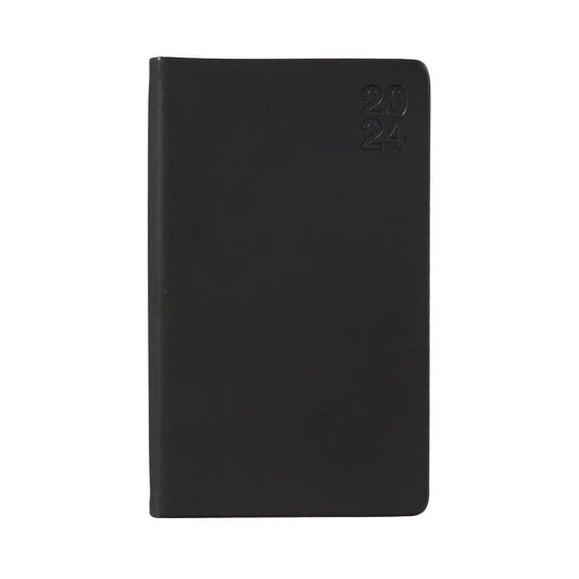 Day View PU Diary 2024 Octavo Black