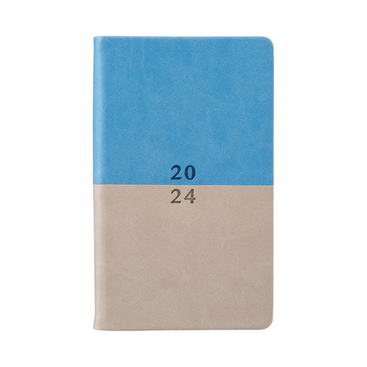 Day View PU Diary 2024 Octavo Blue/Grey