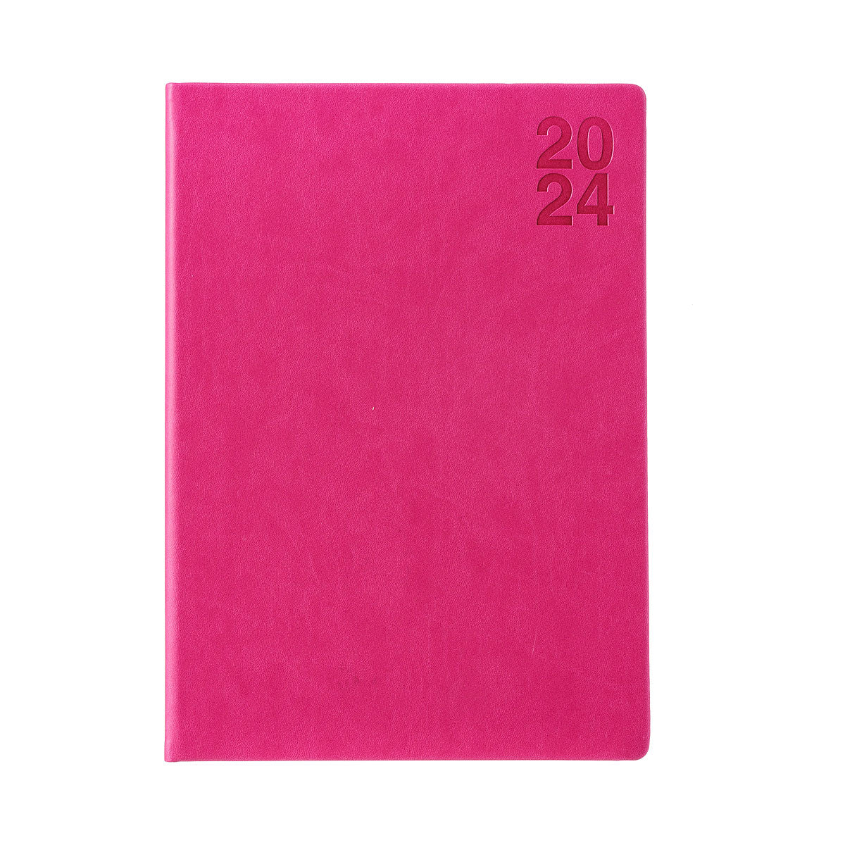 Week View PU Diary 2024 A4 Pink