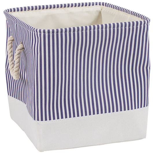 Square Storage Cube with Handle Oxton Stripe 32cm