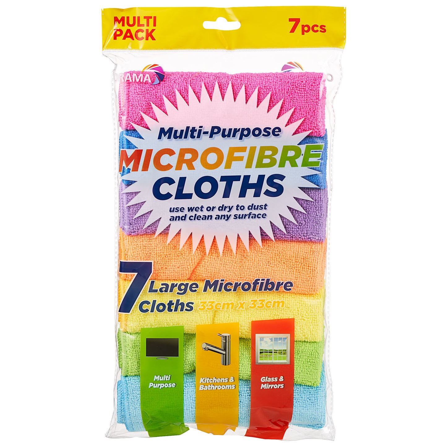 Orama Multipurpose Microfibre Cloths 7pk