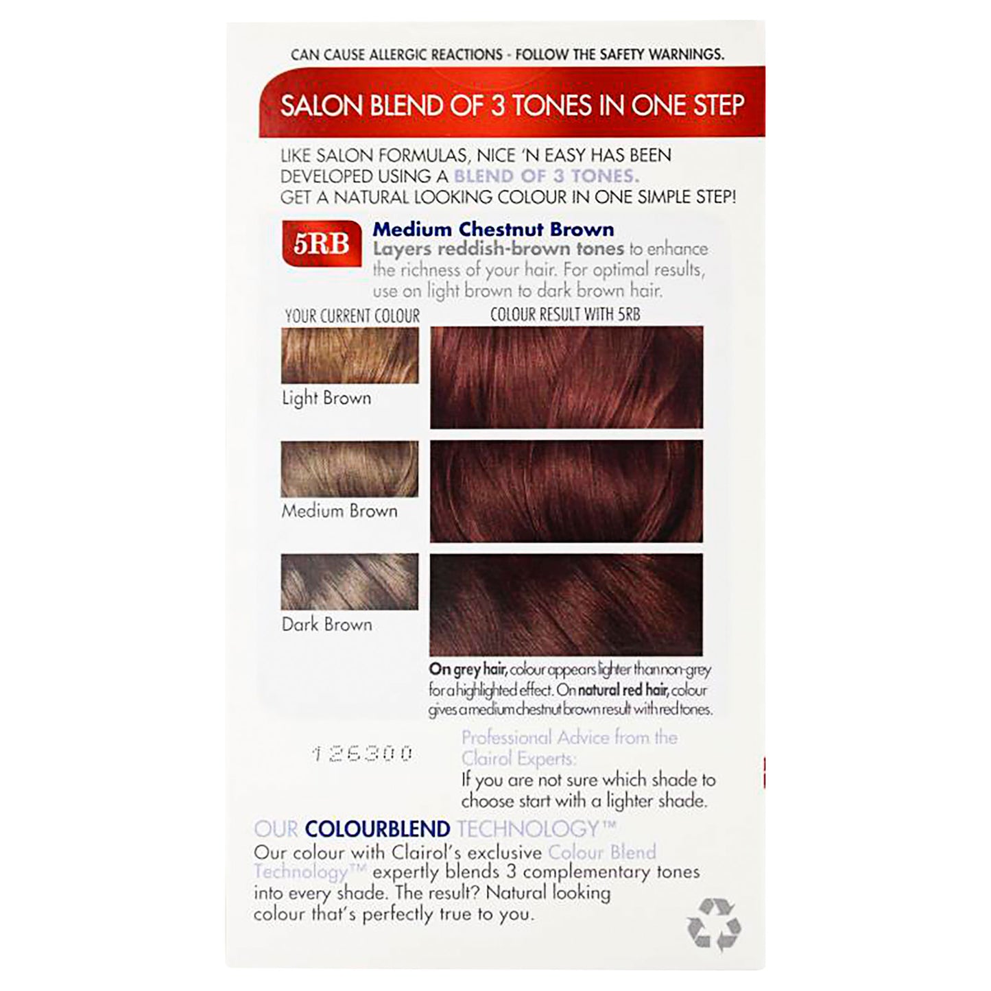 Clairol Nice 'N' Easy 5RB Natural Medium Brown
