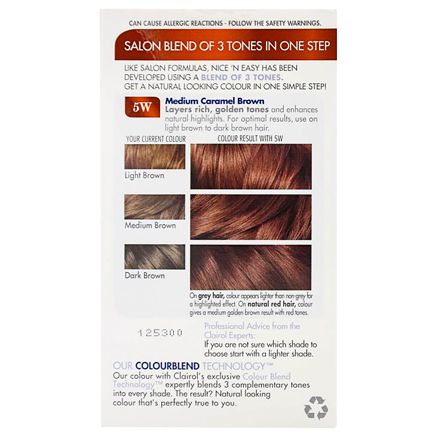 Clairol Nice 'N' Easy 5W Natural Caramel Brown