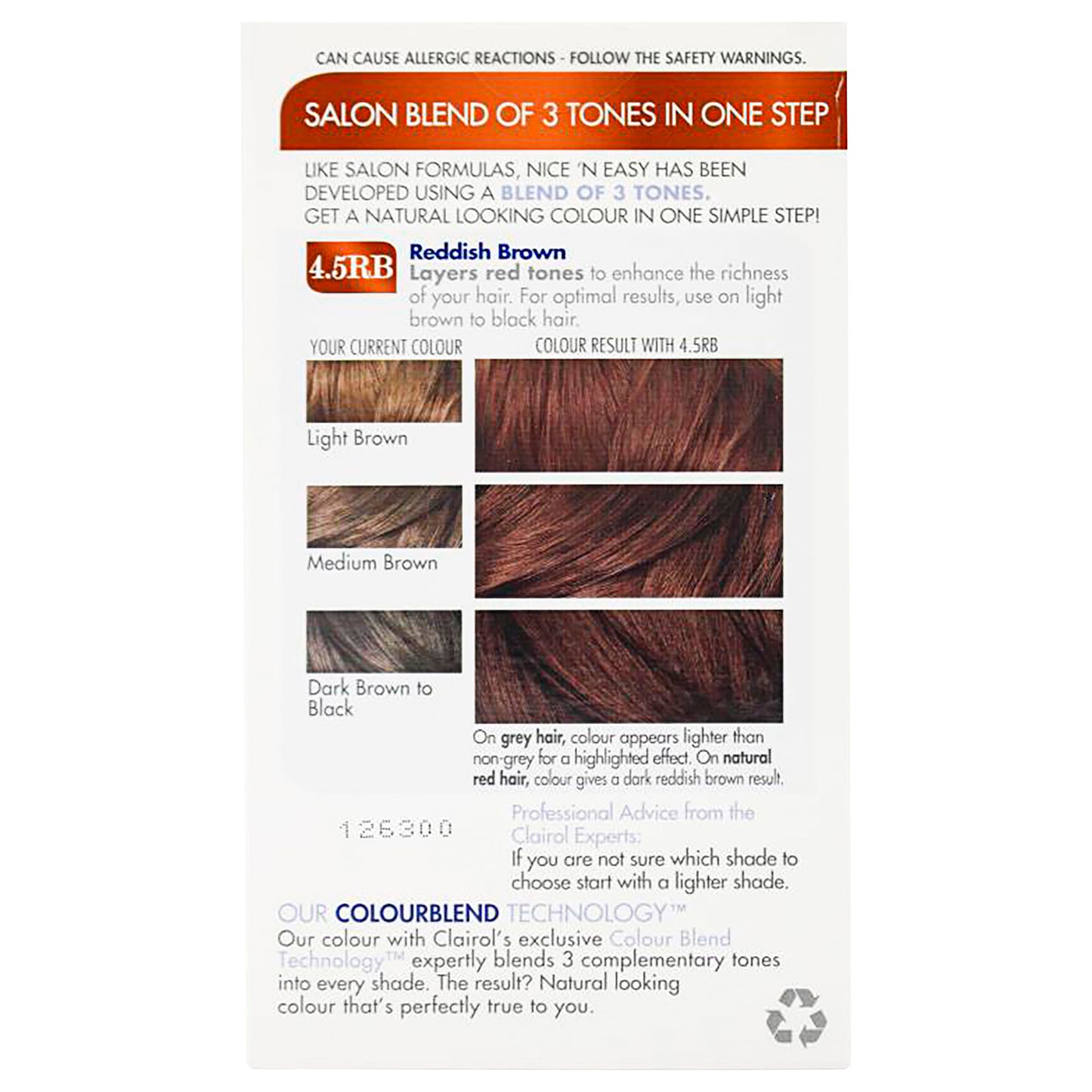 Clairol Nice 'N' Easy 4.5RB Natural Red Brown