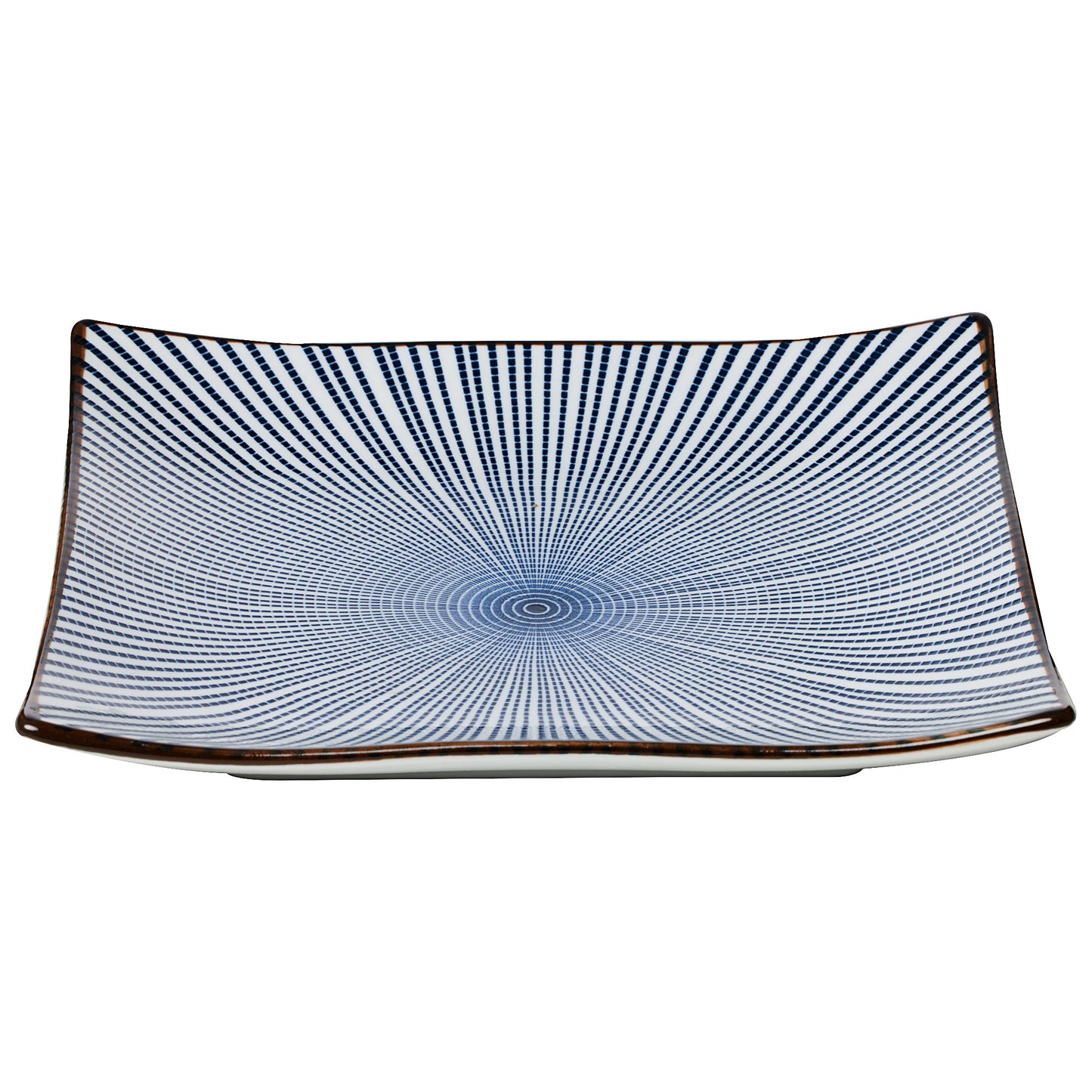 Japandi Square Plate Blue 19.5cm