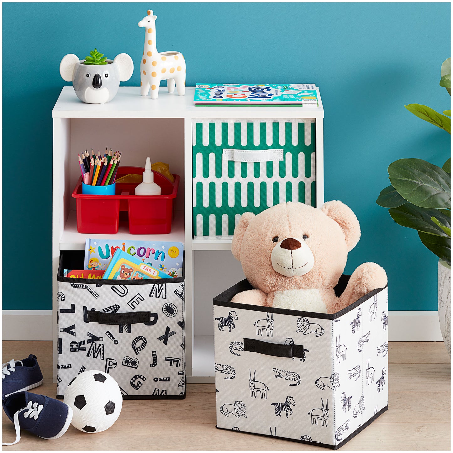 Foldable Storage Cube - Letters 27cm