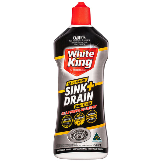 White King Sink & Drain Sanitiser 750mL