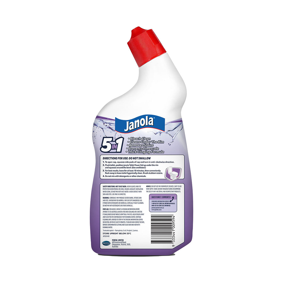 Janola Toilet Gel 5In1 Lavender 700mL