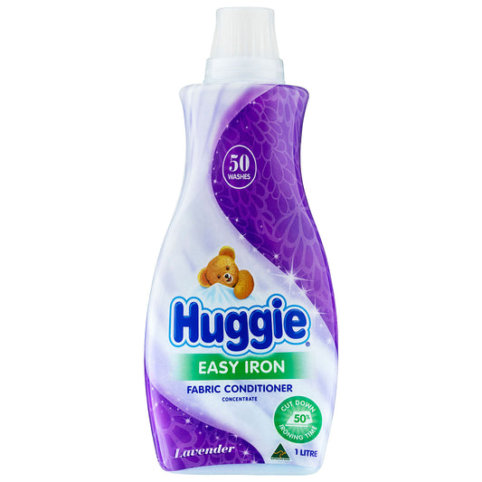 Huggie Easy Iron Fabric Conditioner Lavender 1L