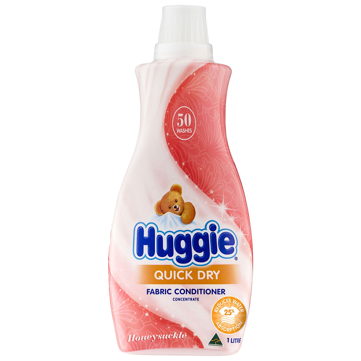 Huggie Quick Dry Fabric Conditioner Honeysuckle 1L