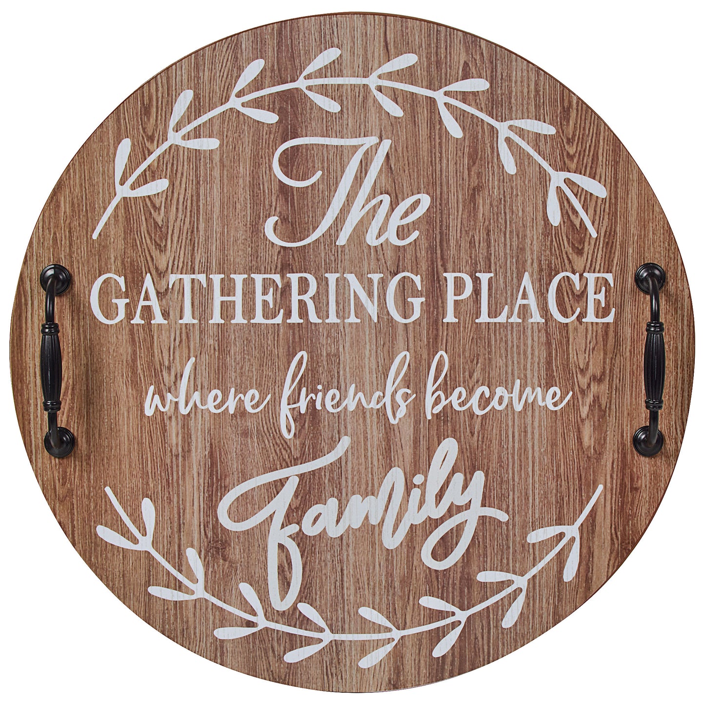 Round Tray Family Gatherings 40cm