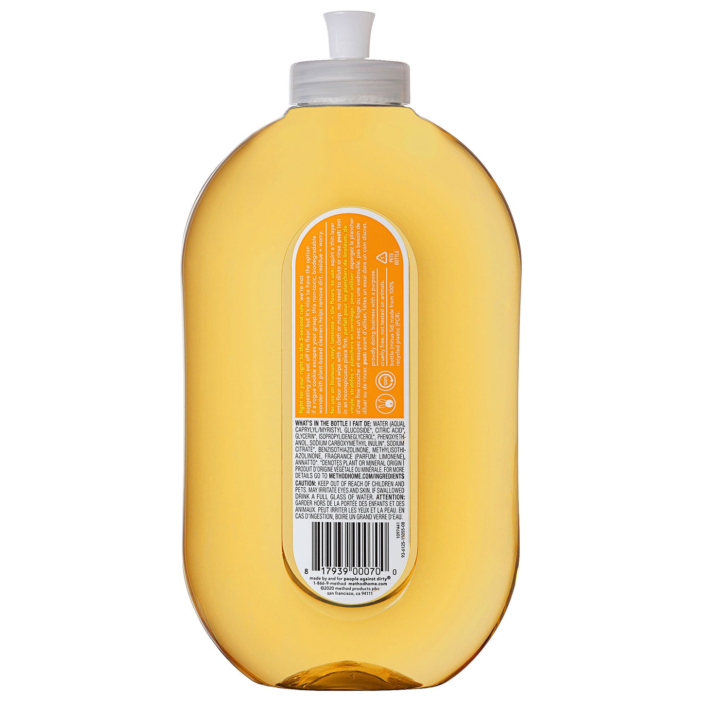 Method Squirt + Mop Hard Floor Cleaner Ginger Yuzu 739mL