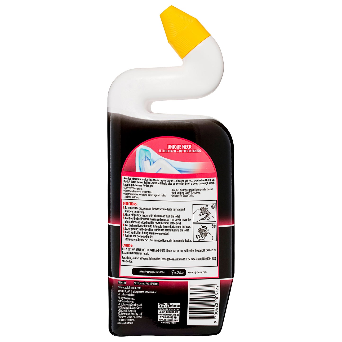 Duck Toilet Shield Gel Toilet Cleaner Spring Flowers 500mL