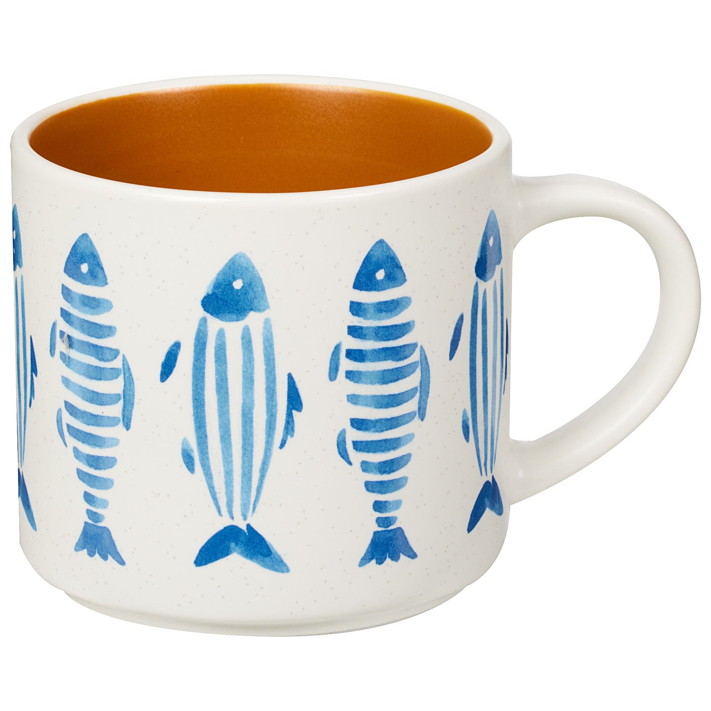 Positano Fish Mug Blue 370mL