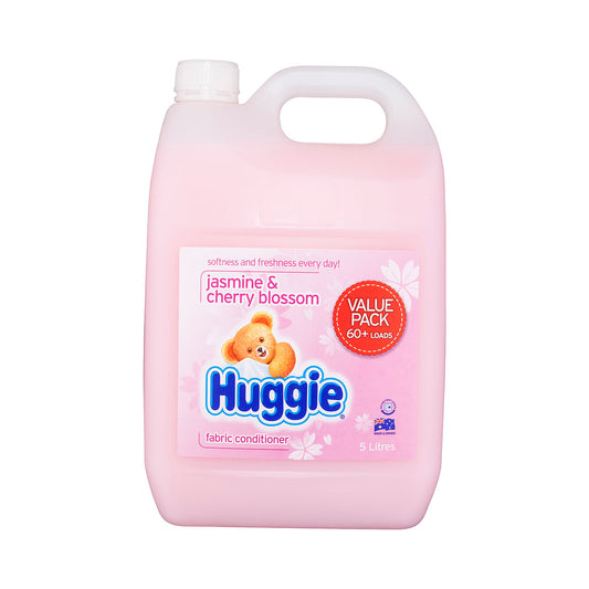 Huggie Fabric Conditioner Jasmine & Cherry 5L