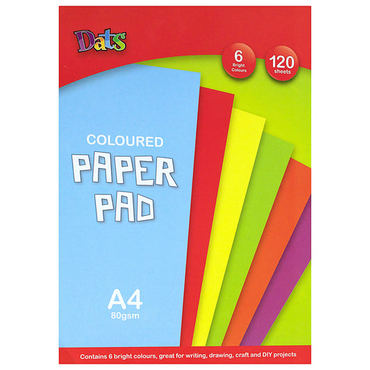 Coloured Paper Pads A4