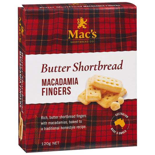 Mac's Macadamia Fingers 120g