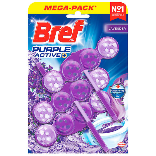 Bref Purple Active Toilet Cage Lavender 50g 3pk