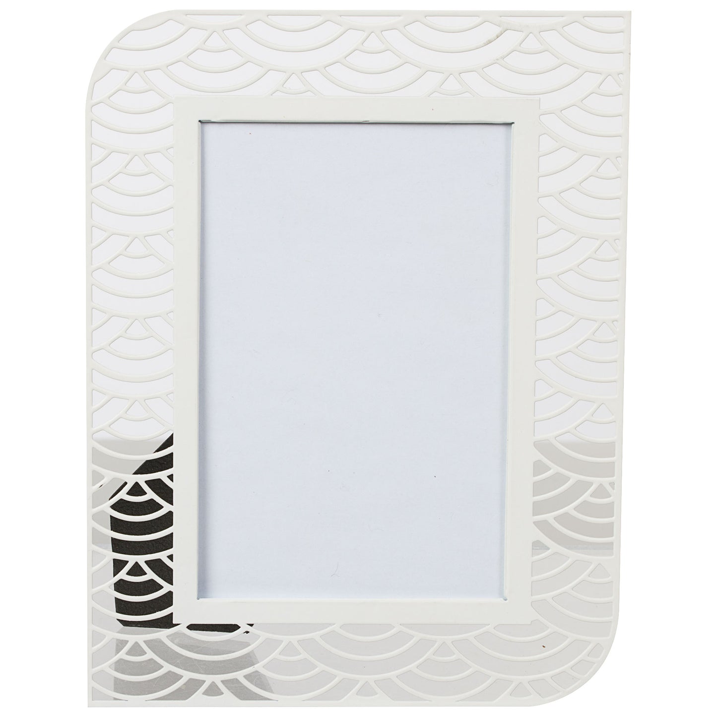 Curved Metal Cut-Out Photo Frame 4x6"