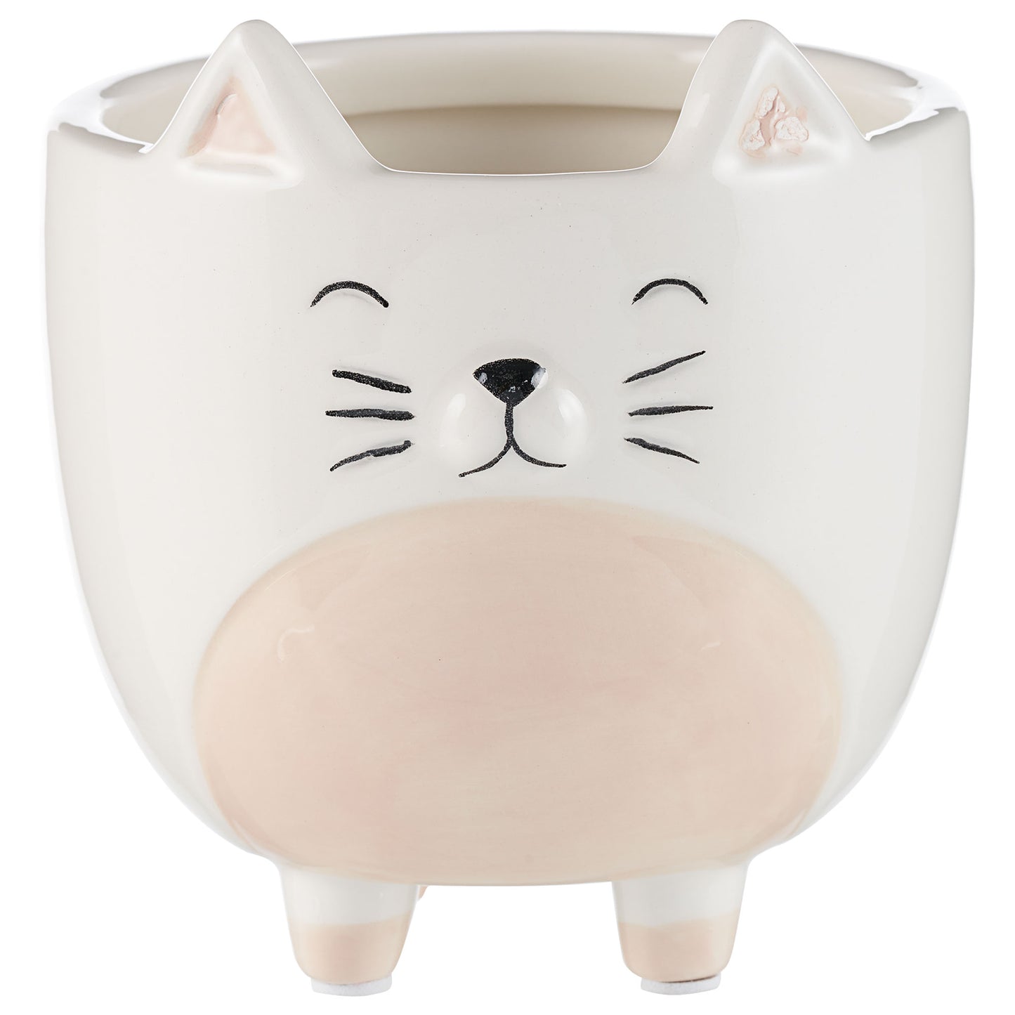 Cat Dolomite Planter 13cm