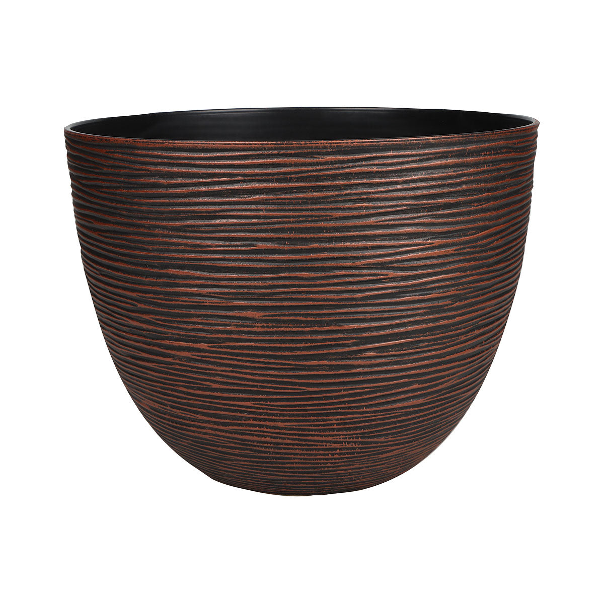 Round Ribbed Flower Pot 29cm The Reject Shop