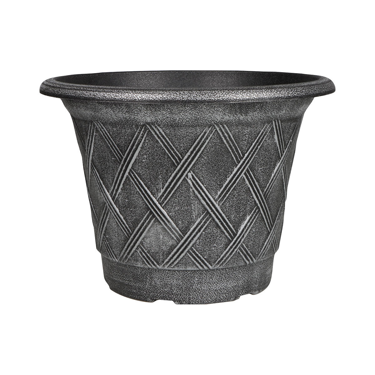 Embossed Diamond Patterned Pot 23.5cm