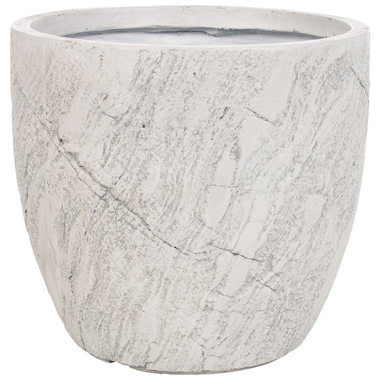 Fibre Clay Pot Crackle Pattern Large
