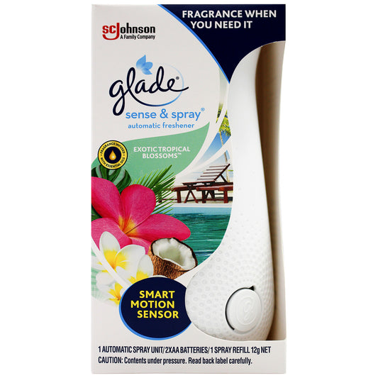 Glade Sense & Spray Automatic Air Freshener Exotic Tropical Blossoms 12g