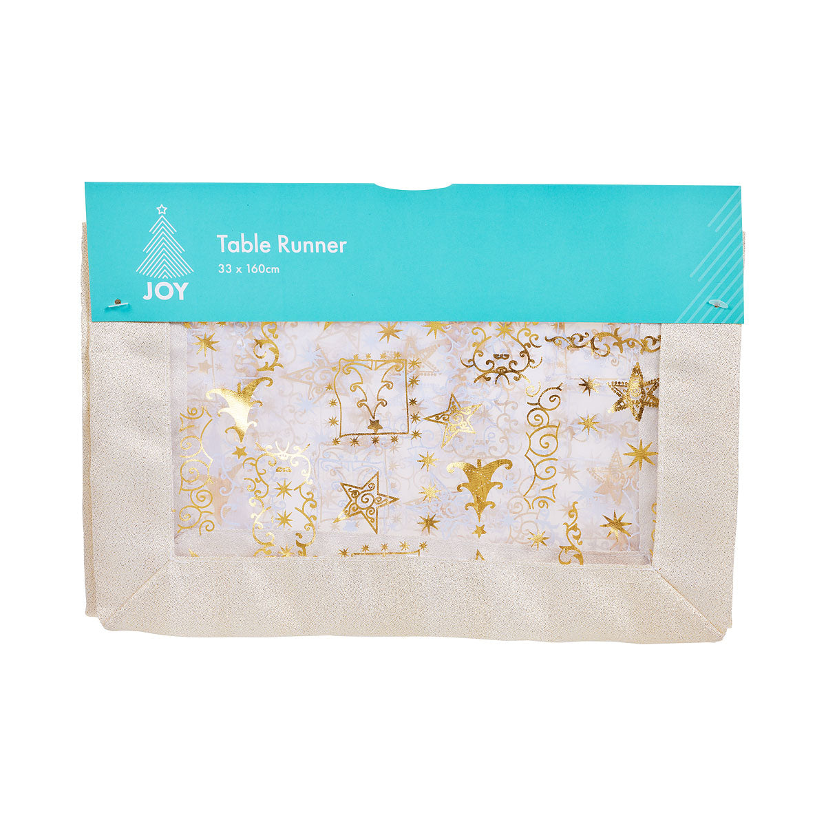 Table Runner Organza Red/Silver/Gold