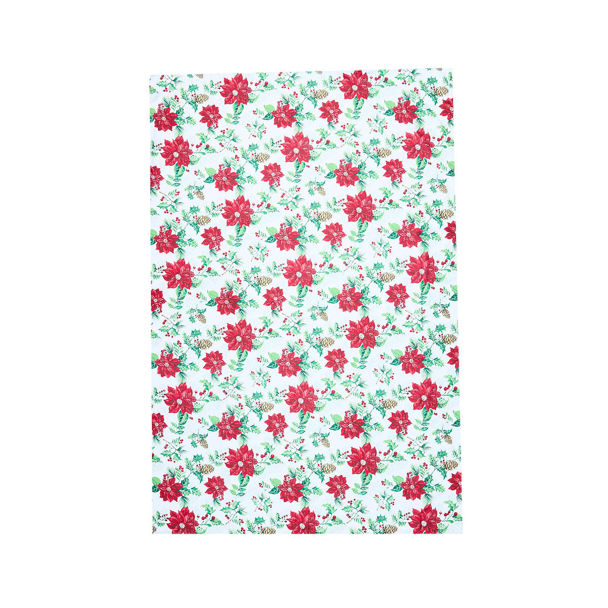 Christmas Fabric Tablecloth Printed 150x225cm Assorted