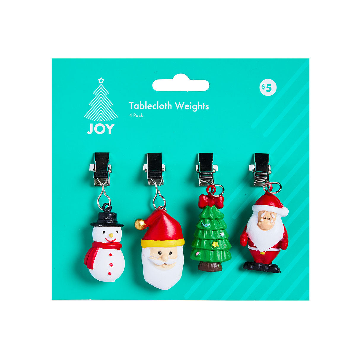 Christmas Tablecloth Weights 4pk