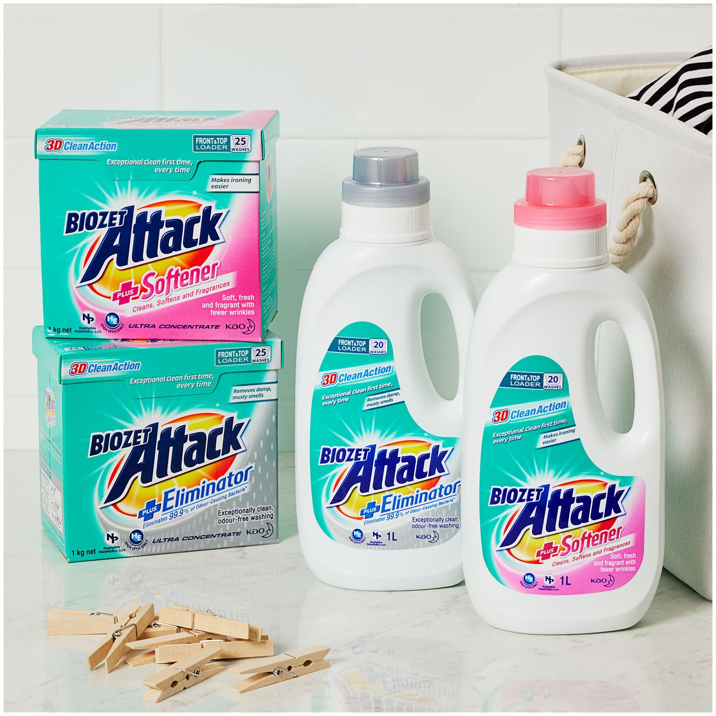 Biozet Attack Laundry Liquid Eliminator 1L