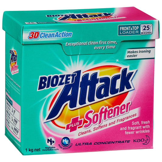 Biozet Attack Laundry Powder Softener 1kg