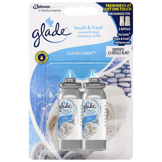 Glade Touch & Fresh Refill Linen 9g 2pk