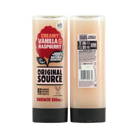 Original Source Vanilla & Raspberry Shower Gel 500mL