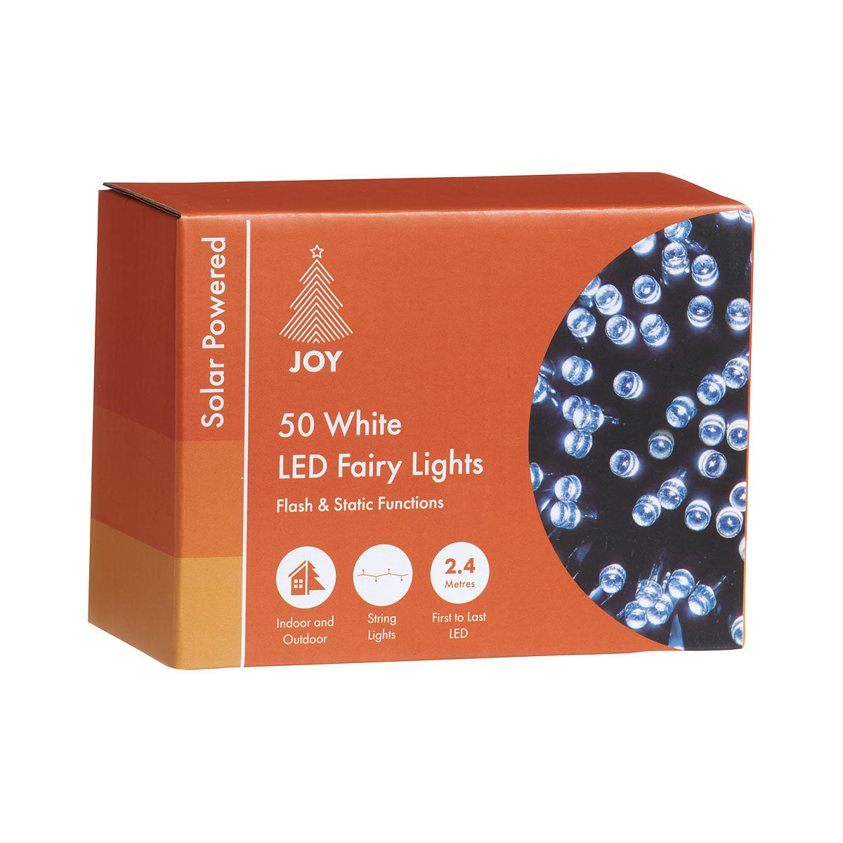 Solar Fairy Lights Cool White 50pk The Reject Shop