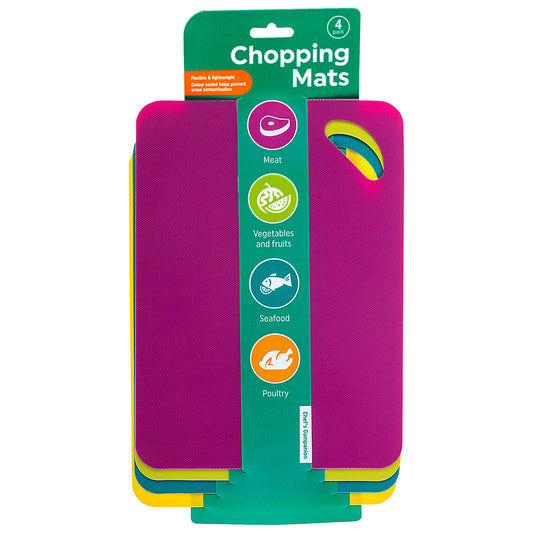 Flexible Chopping Mats 20.5x28cm 4pk