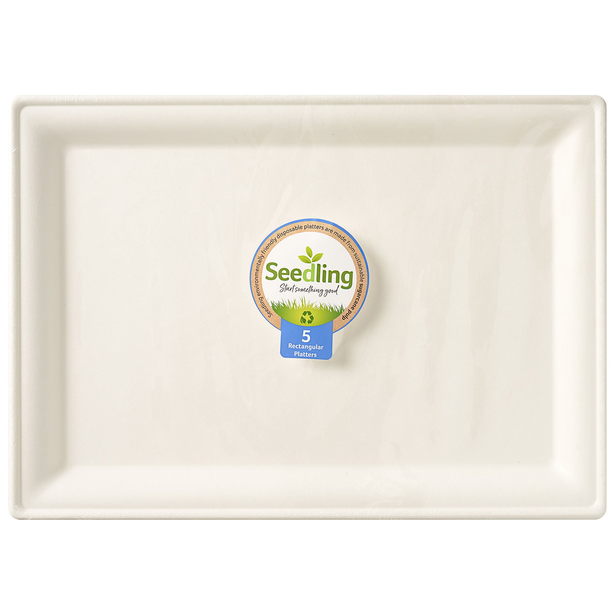 Seedling Sugarcane Rectangular Tray 5pk The Reject Shop