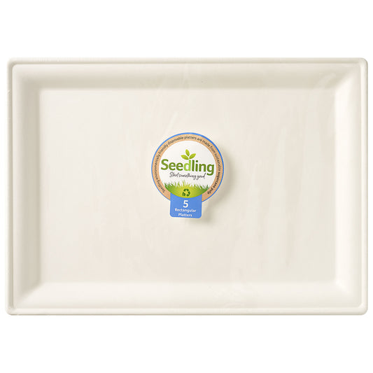 Seedling Sugarcane Rectangular Tray 5pk