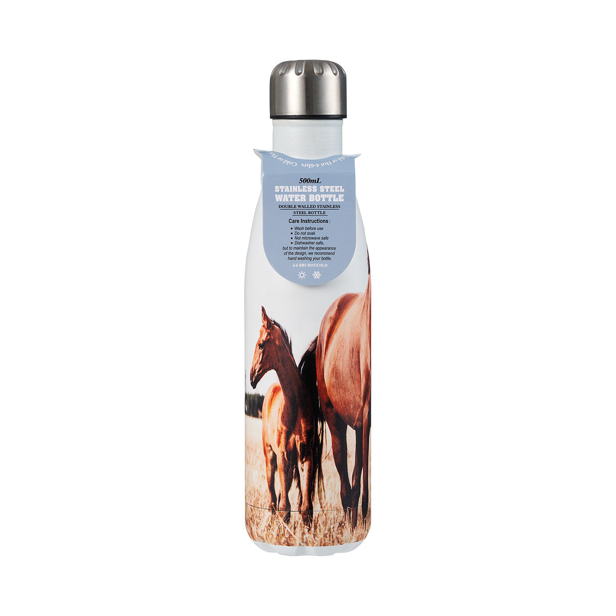 Horse Double Walled Stainless Steel Bottle 500mL