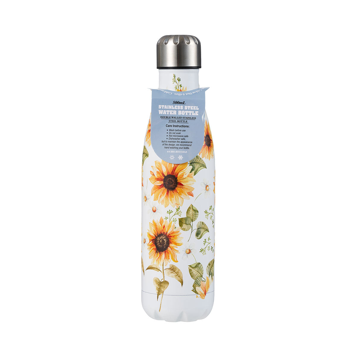 Sunflower Double Walled Stainless Steel Bottle 500mL