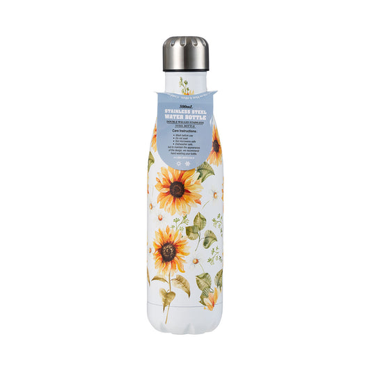 Sunflower Double Walled Stainless Steel Bottle 500mL