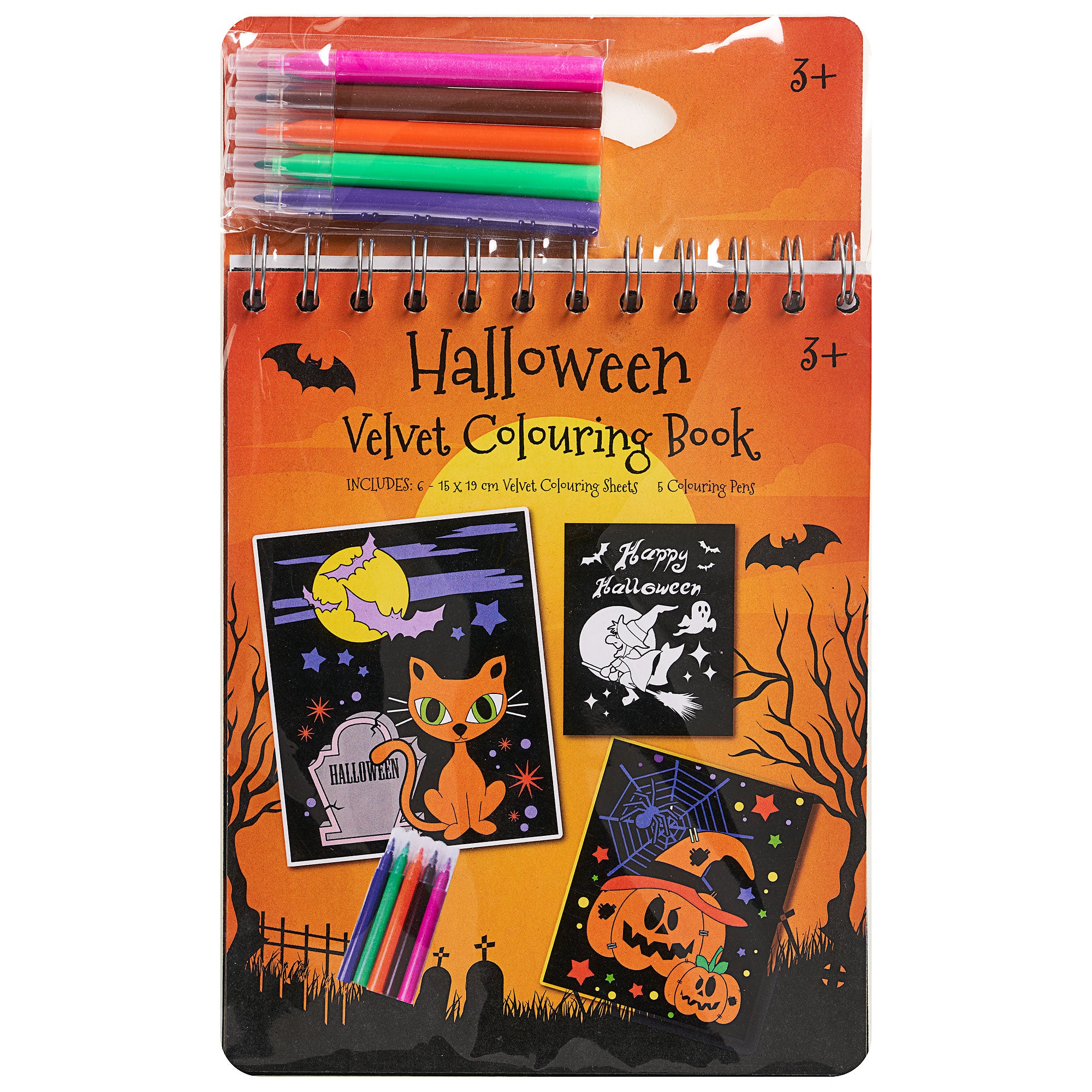Halloween Velvet Colouring Book – The Reject Shop