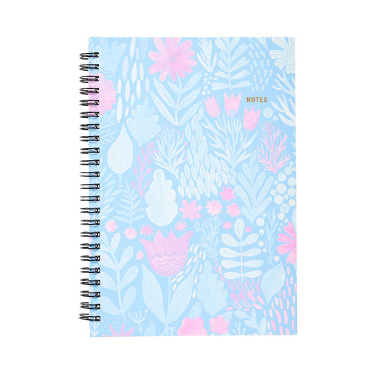 Notebook Card Cover Print A5 160pg Assorted