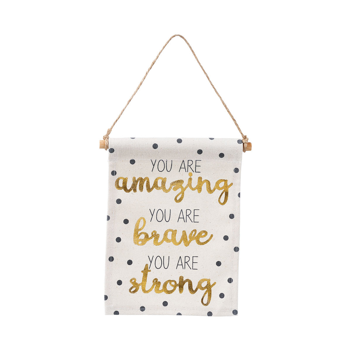 Fabric Foil Hanging Plaques Live/Amazing