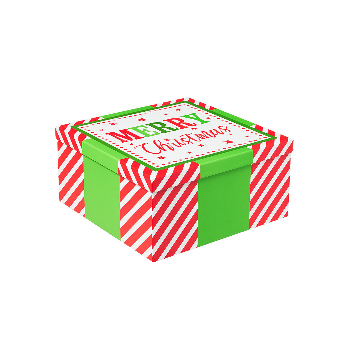 Square Christmas Gift Box S1 32cm The Reject Shop